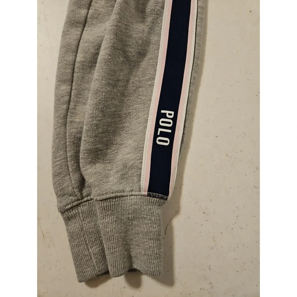 Polo Ralph Lauren Girl's Gray Jogger‎ Pants Sweats Size M (8-10) Pockets (A1153)